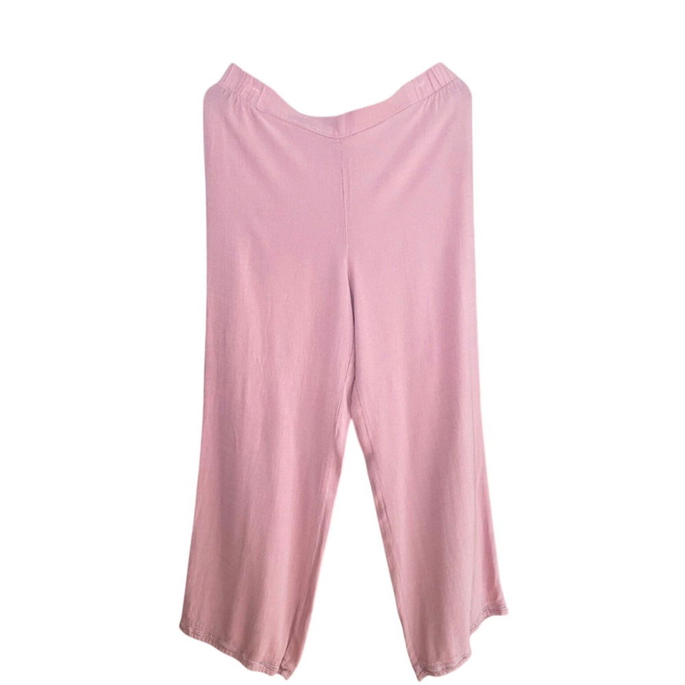 Danskin Pink Pants Women's Large Relaxed Casual Cottagecore Coastal Minimalist